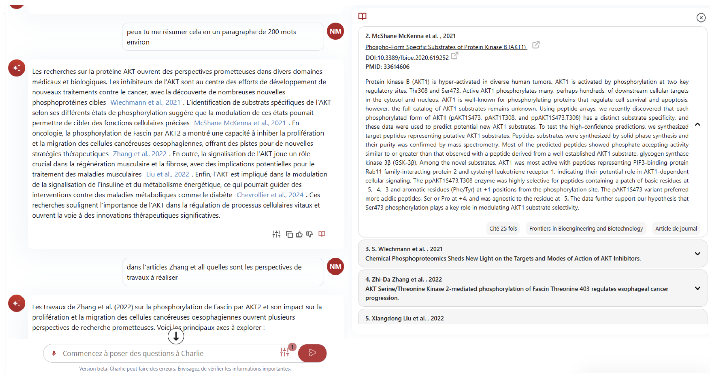 Cas d'usage 7 : Rédiger des articles scientifiques