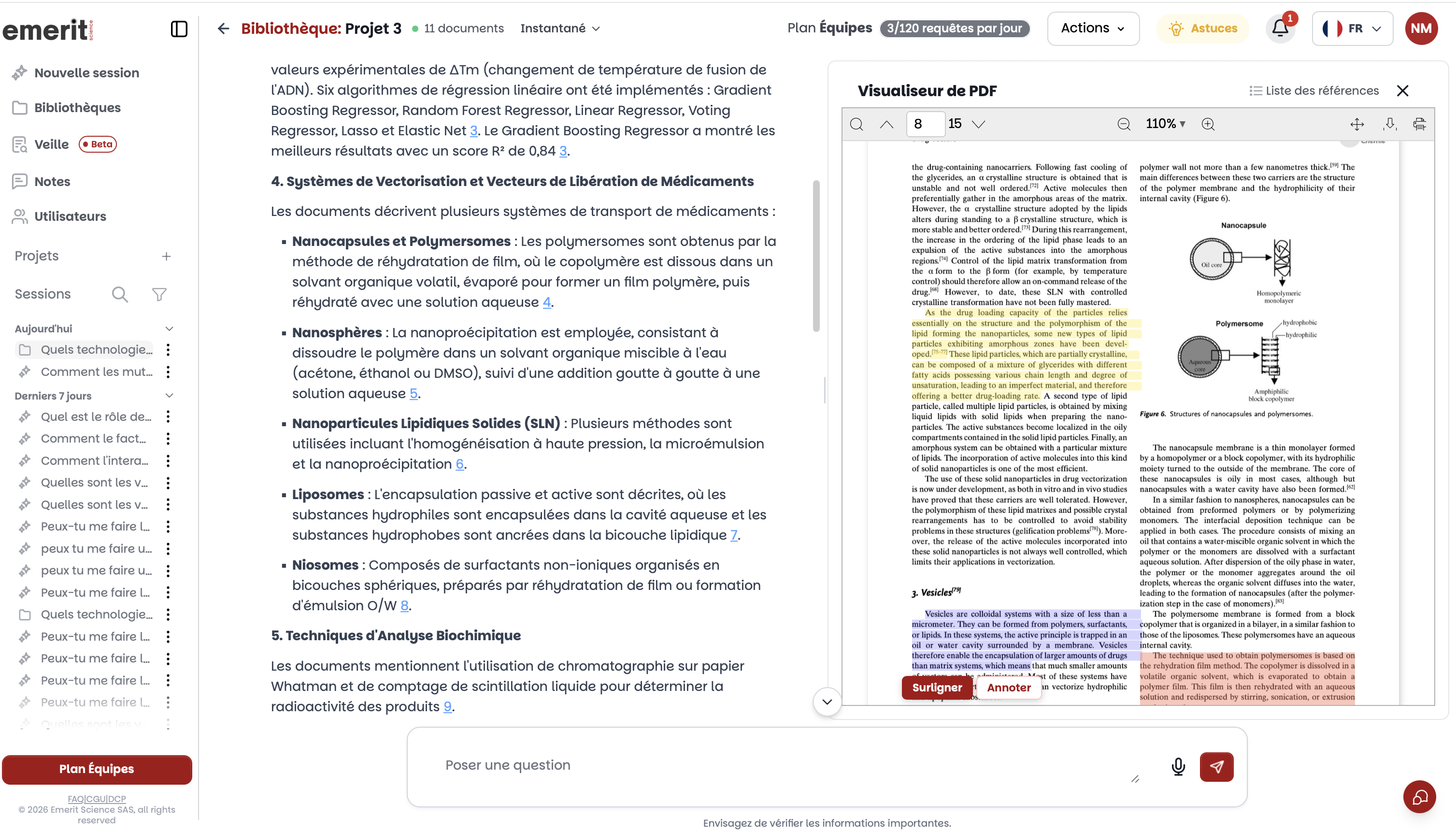 Interface Charlie - Agent IA de recherche scientifique