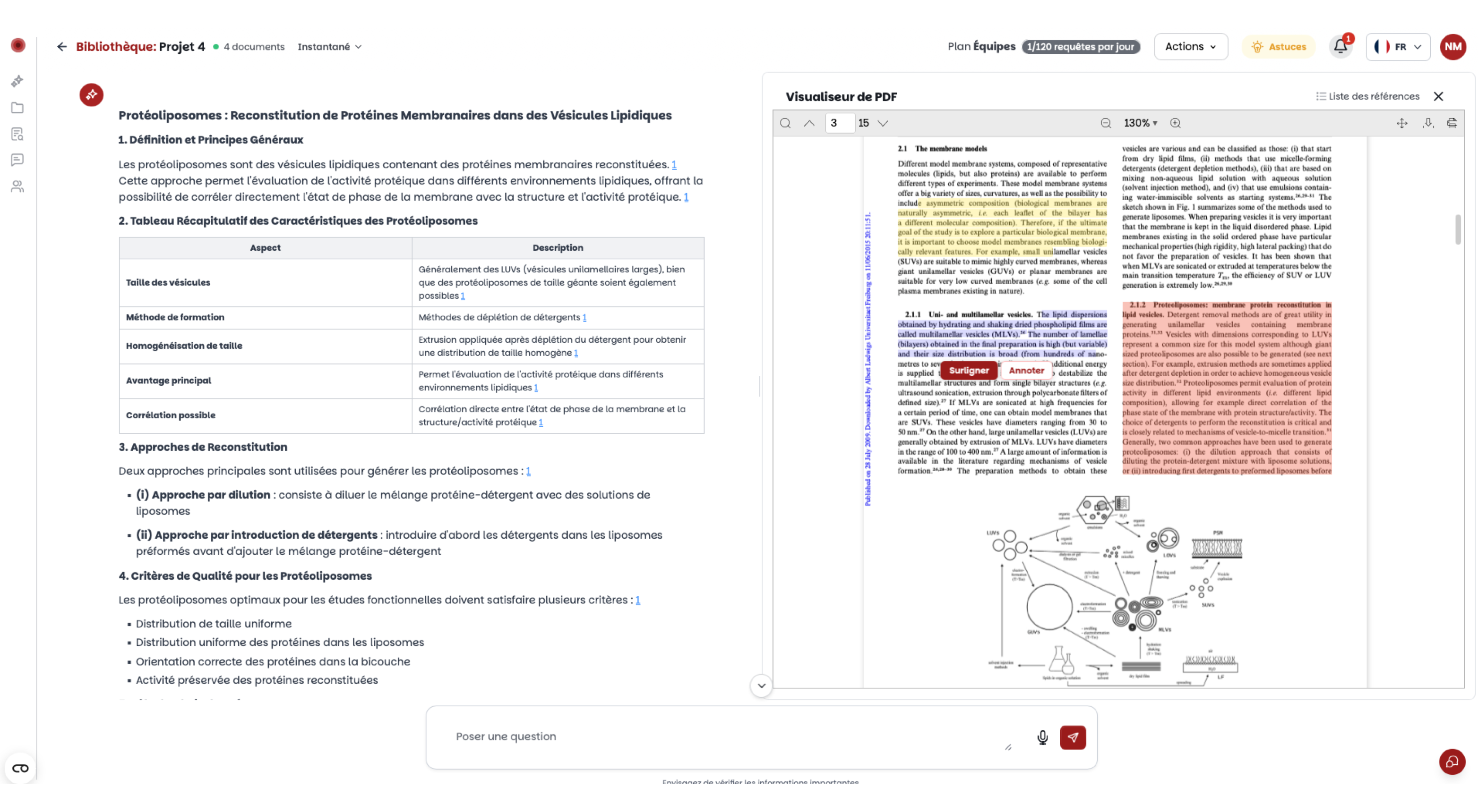 Interface Charlie — analyse d'articles scientifiques
